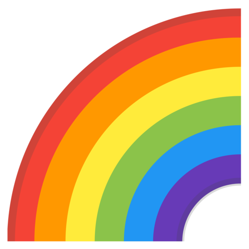 a rainbow emoticon